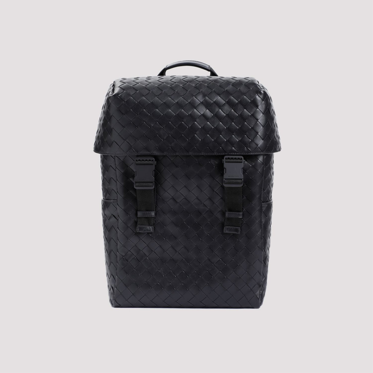 حقيبة ظهر جلدية سوداء للرجال - مجموعة SS24