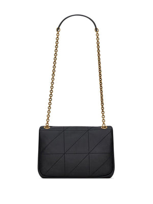 SAINT LAURENT Quilted Lambskin Mini Shoulder Bag in Black with Bronze Monogram 4.3 - Women