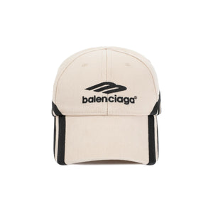 BALENCIAGA Tan Cotton Drill Cap for Men and Women - SS24 Collection