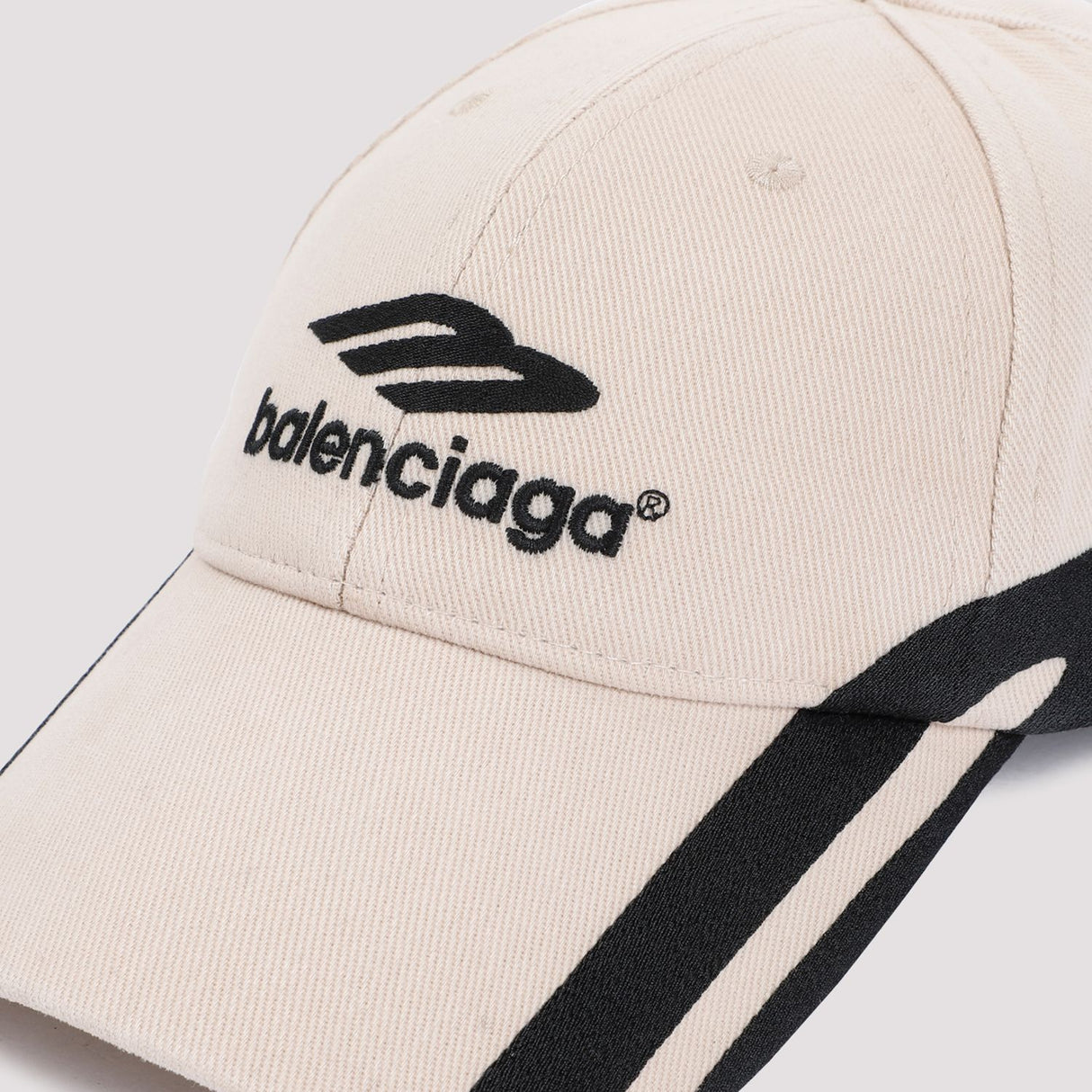 BALENCIAGA Tan Cotton Drill Cap for Men and Women - SS24 Collection