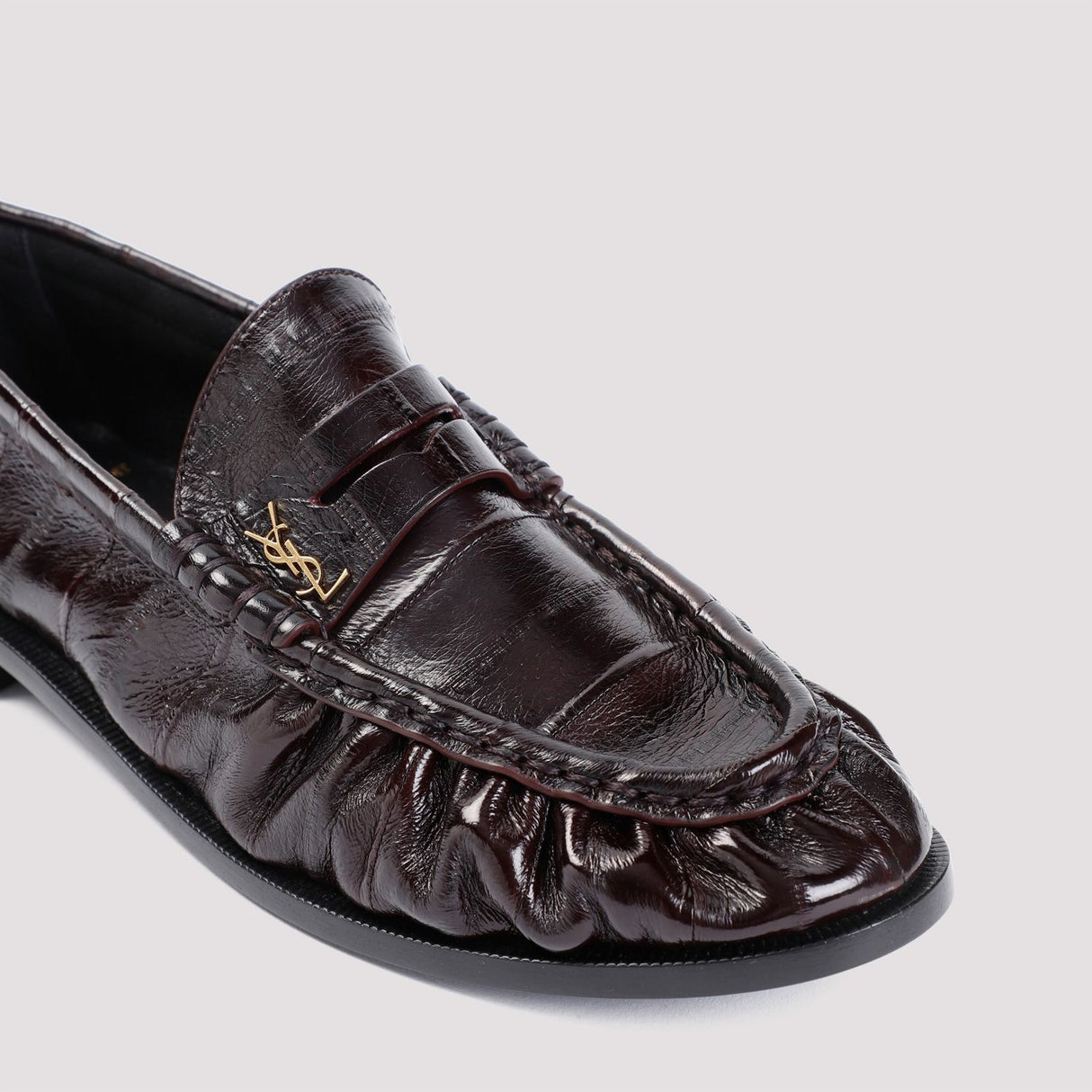 SAINT LAURENT Classic Leather Loafer 15 Slippers for Women