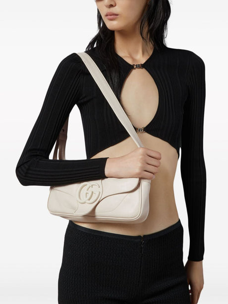 白レザーショルダーハンドバッグ - 女性向けの高級でおしゃれなアイテム