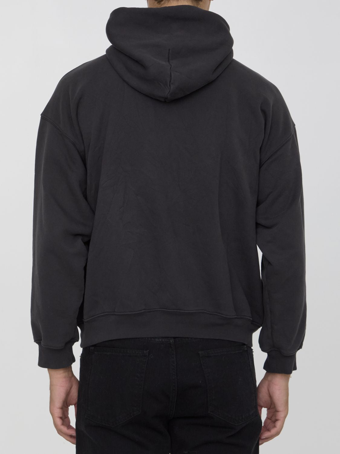 BALENCIAGA Vintage Effect Cotton Hoodie