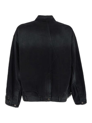 Áo khoác nam cotton đen | Bộ sưu tập SS24