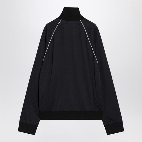 GUCCI Slim Fit High Collar Sweatshirt with GG Jacquard Pattern