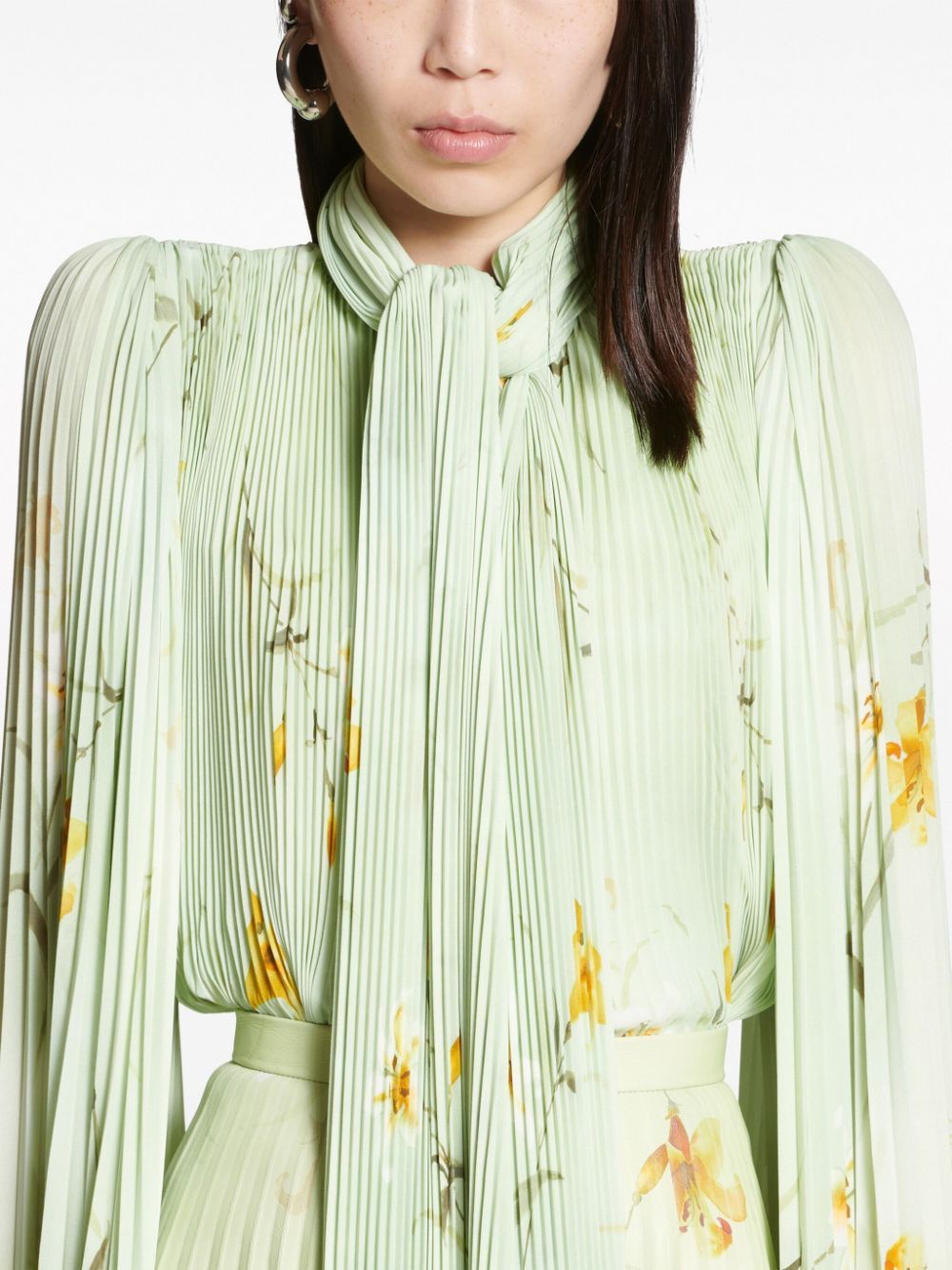 BALENCIAGA Green Polyester Blouse for Women - FW23 Collection