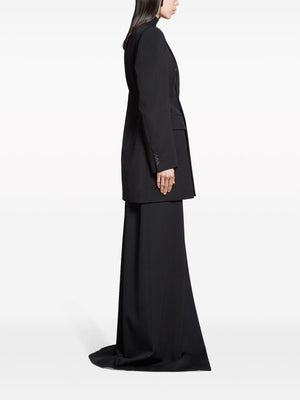 BALENCIAGA 2024 Fashion: Sleek Black Outer Jacket for Women