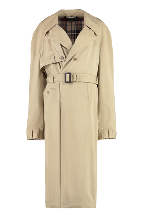 Áo khoác trench cotton màu be - FW23