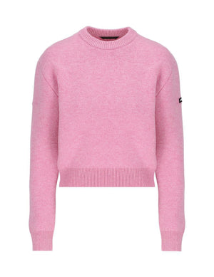 BALENCIAGA Pink Wool Round Neck Sweater for Women