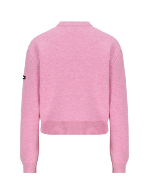 BALENCIAGA Pink Wool Round Neck Sweater for Women