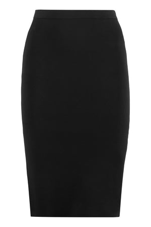 SAINT LAURENT Black Stretch Pencil Skirt for Women - FW24 Collection