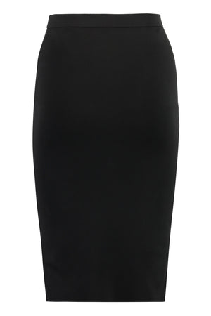 SAINT LAURENT Black Stretch Pencil Skirt for Women - FW24 Collection