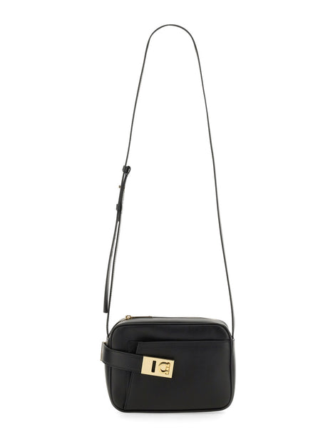 Ferragamo Mini Leather Camera Crossbody Bag