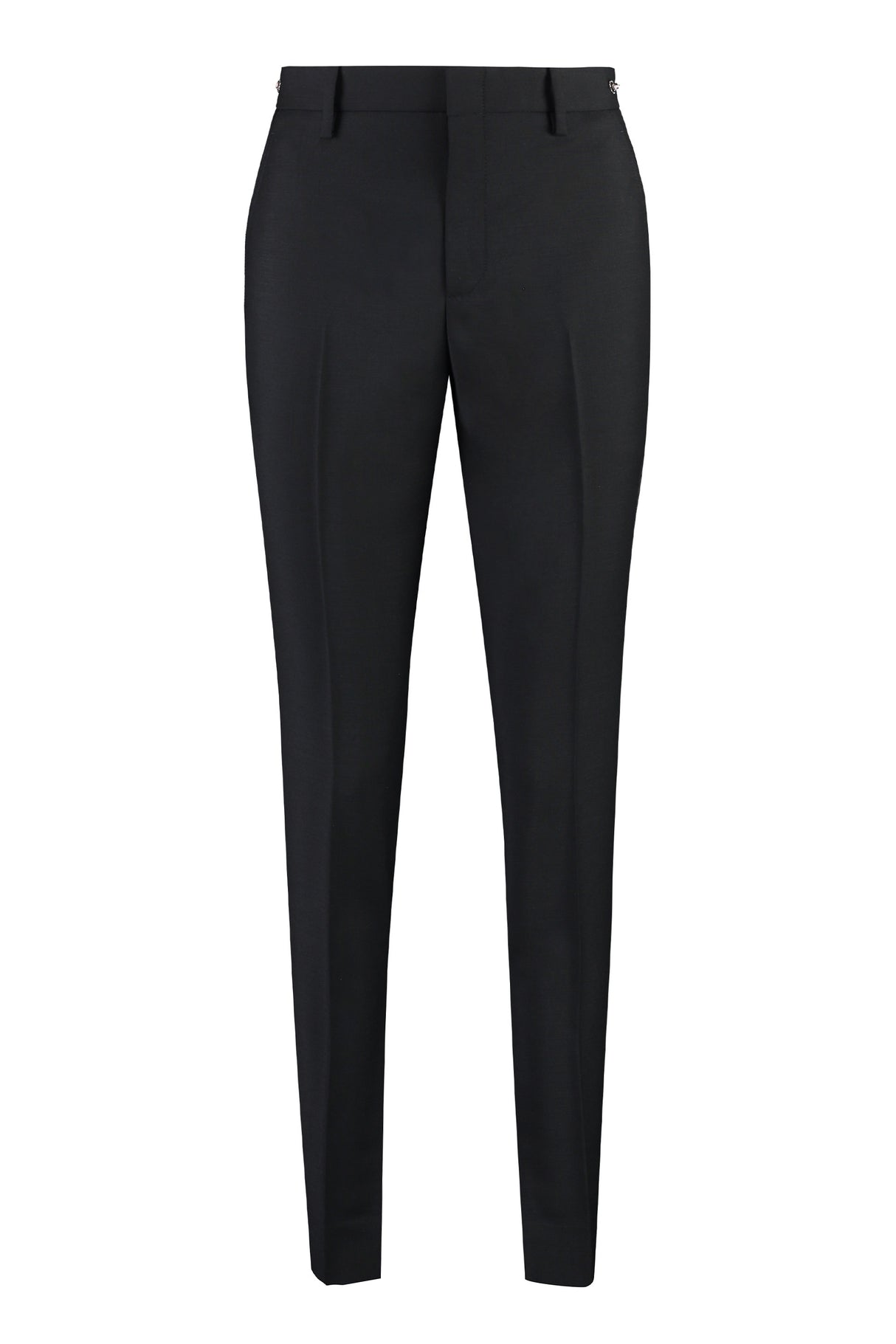 GUCCI Luxurious Black Wool Blend Trousers for Women from FW23 Collection
