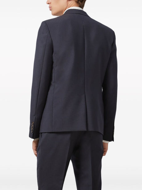 GUCCI Navy Blue Wool Single-Breasted Suit for Men