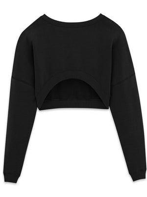 Sweatshirt بقصة قصيرة من القطن - مجموعة SS24