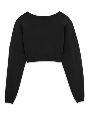 Sweatshirt بقصة قصيرة من القطن - مجموعة SS24