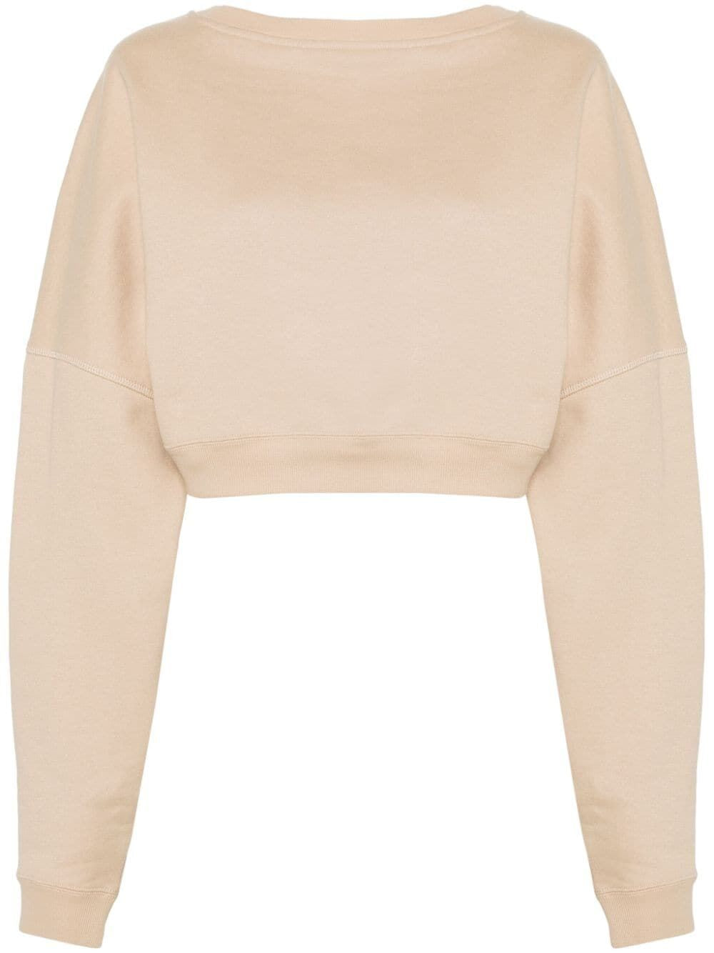 Sweatshirt بقصة قصيرة من القطن - مجموعة SS24