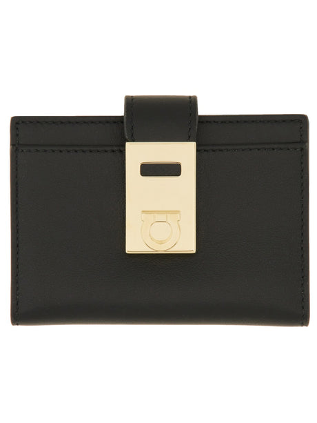 FERRAGAMO Mini Leather Card Holder