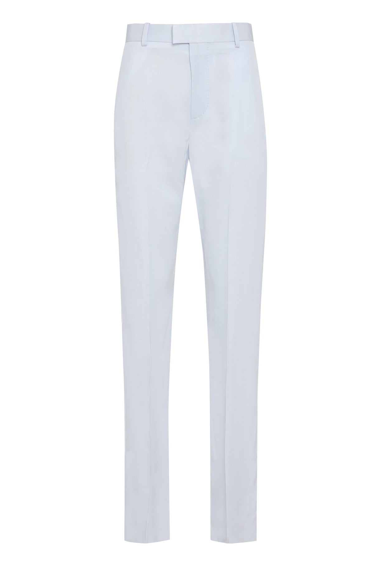 Turquoise Straight-Leg Trousers for Women