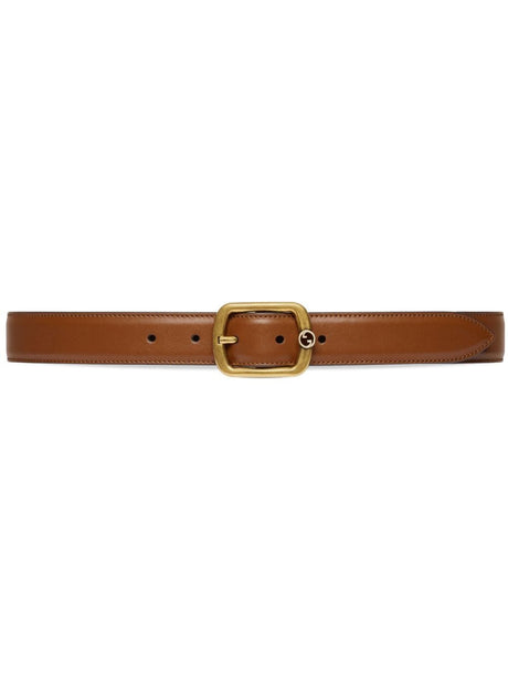 GUCCI Men's Black Leather and GG Textile Supreme Belt - SS24 Collection