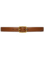 GUCCI Men's Black Leather and GG Textile Supreme Belt - SS24 Collection