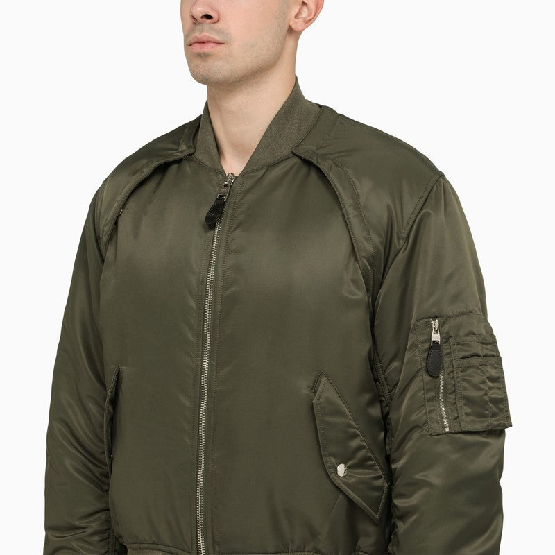 Áo khoác bomber định hình lại từ vải nylon lụa - SS24