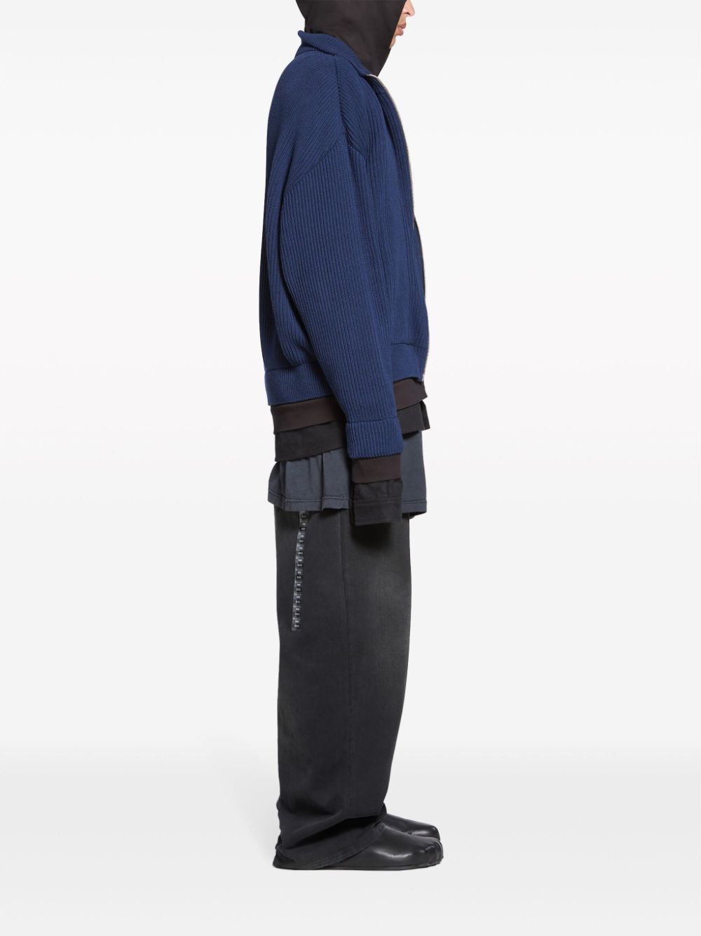 BALENCIAGA Men's Blue Sweater for the 2024 Season