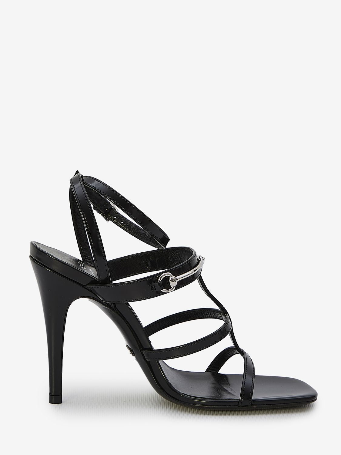 GUCCI White Heeled Leather Sandals for Women