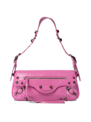 BALENCIAGA Chic Mini Shoulder Bag in Soft Pink Lamb Leather