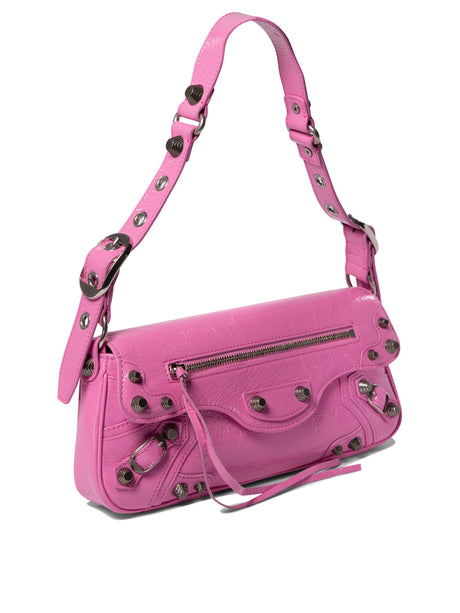 BALENCIAGA Chic Mini Shoulder Bag in Soft Pink Lamb Leather