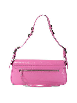 BALENCIAGA Chic Mini Shoulder Bag in Soft Pink Lamb Leather