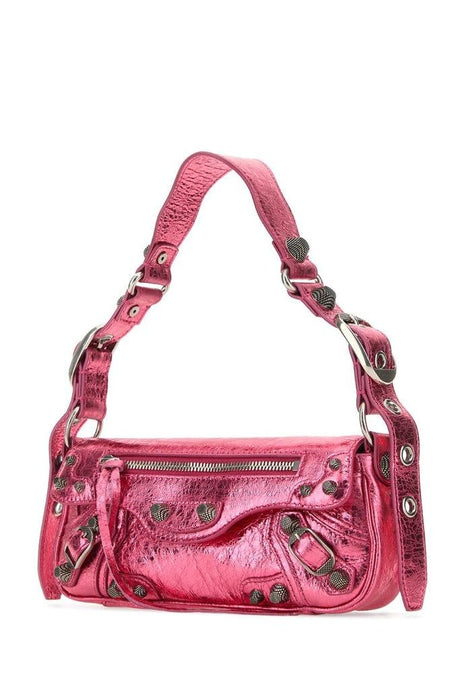 BALENCIAGA Metallic Pink Lamb Leather Crossbody for Women