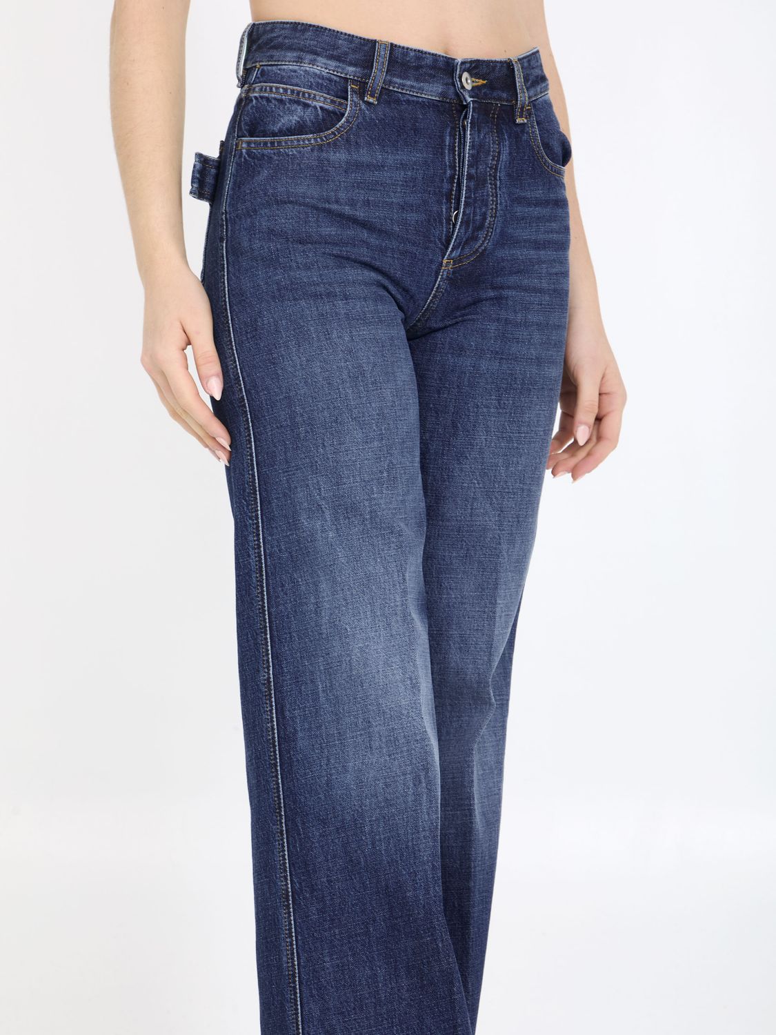 Wide-Leg Jeans - Blue