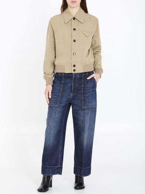 جينز واسع من تصميم المصمم للنساء