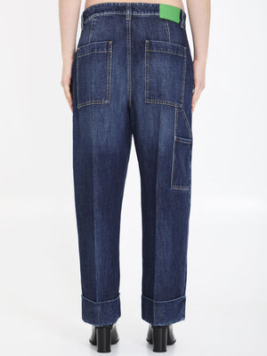 جينز واسع من تصميم المصمم للنساء
