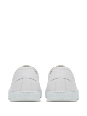 FERRAGAMO Sleek White Leather Sneakers for Men