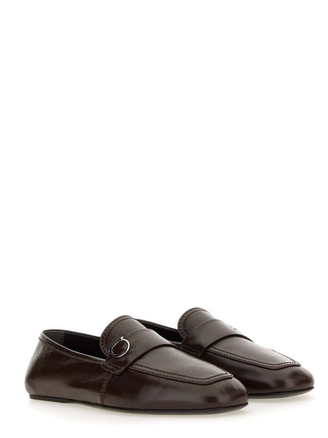 Ferragamo Men's Moccasin with Gancini Hook Ornament