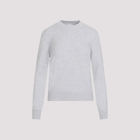 BOTTEGA VENETA Luxurious Grey Cashmere Pullover for Women - SS24 Collection