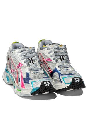 BALENCIAGA Multicolor Distressed Runner Sneakers