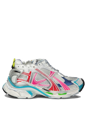 BALENCIAGA Multicolor Distressed Runner Sneakers