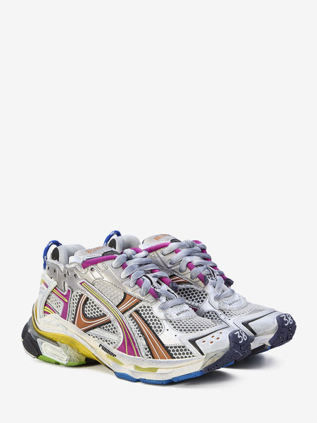 Women's Multicolor Technical Fabric Runner Sneakers - SS24 Collection