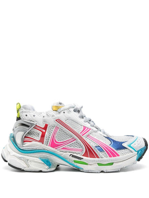 BALENCIAGA Multicolor Distressed Runner Sneakers