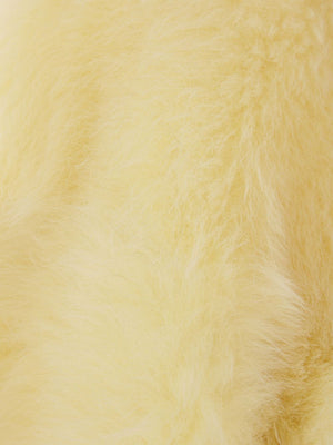 BOTTEGA VENETA Toscana Crop Jacket in Shearling - Yellow