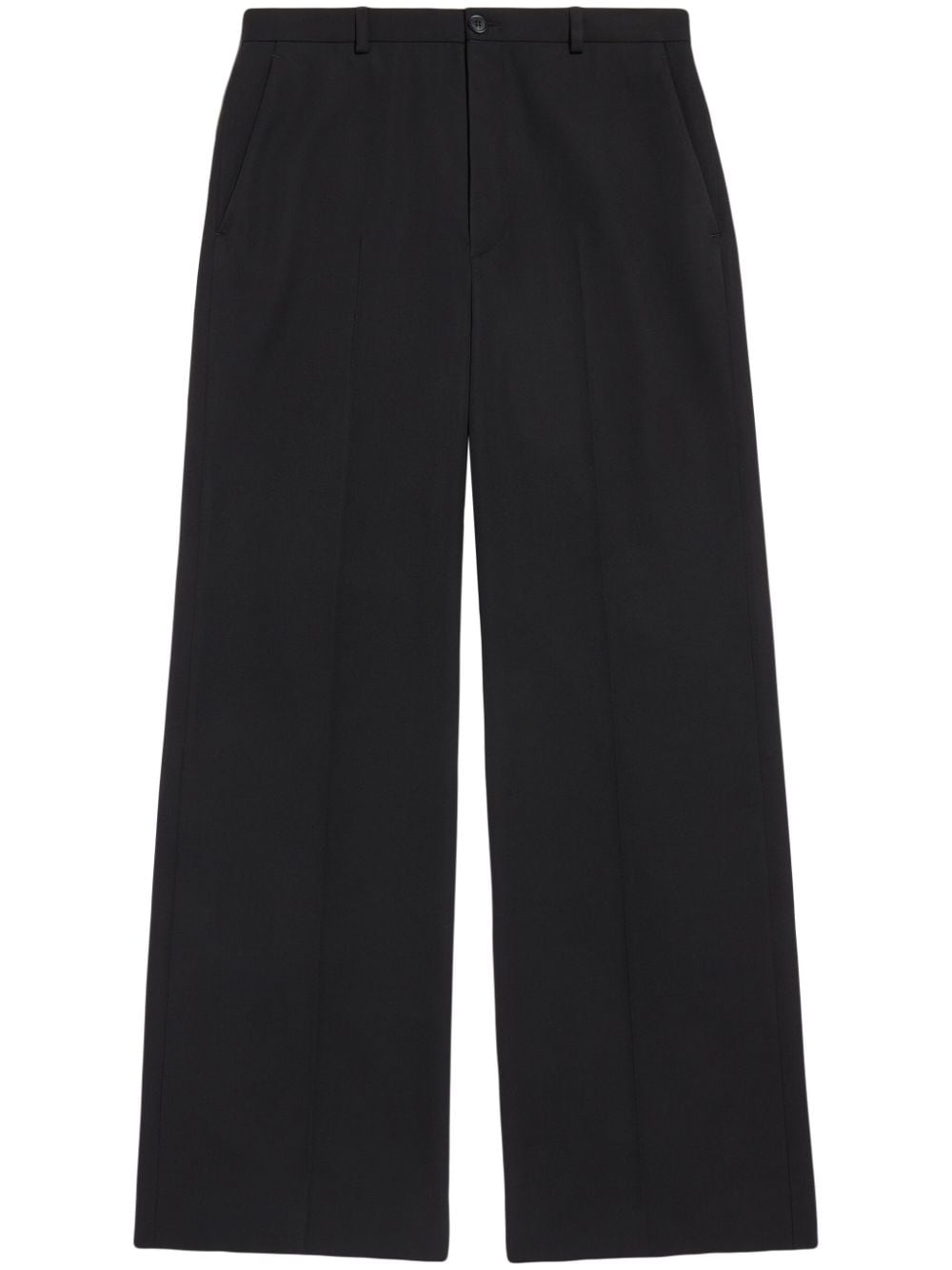 BALENCIAGA Classic Black Men's Straight Pants for 24SS Season