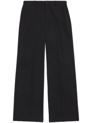 BALENCIAGA Classic Black Men's Straight Pants for 24SS Season