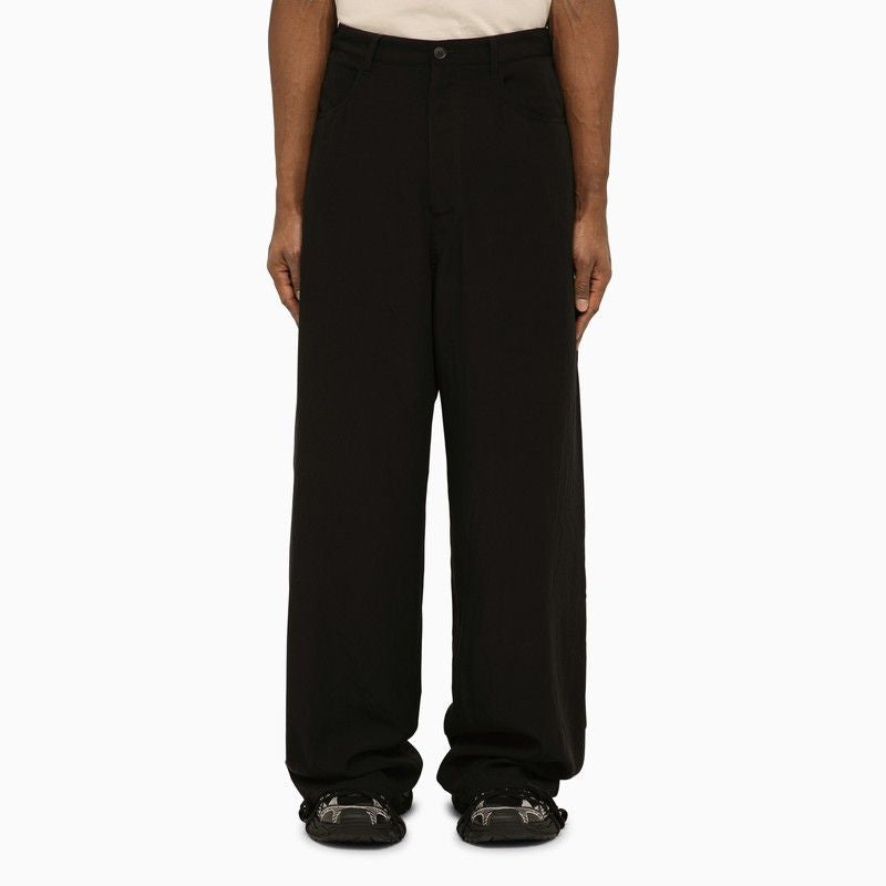 BALENCIAGA Black Baggy Trousers for Men - SS24 Collection