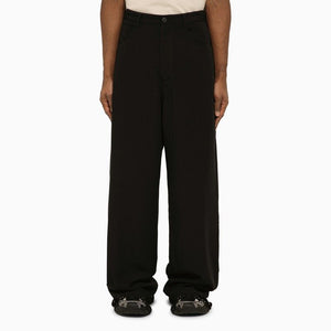 Men's Black Baggy Trousers - SS24 Collection