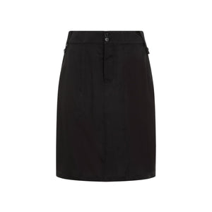 SAINT LAURENT Elegant Black Mini Skirt