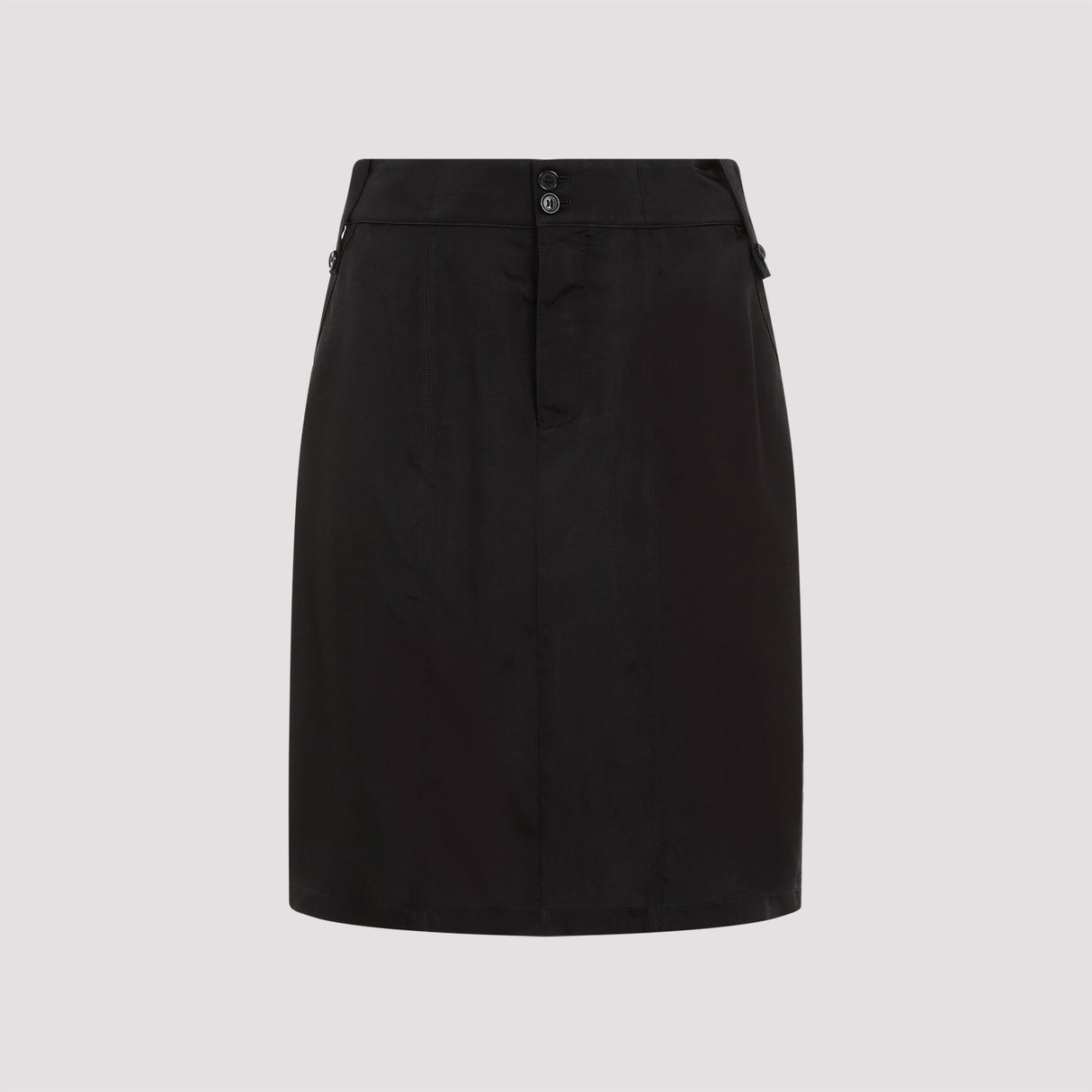 SAINT LAURENT Elegant Black Mini Skirt